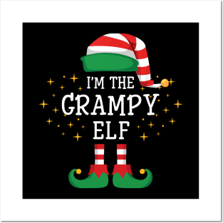 I'm The Grampy Elf Matching Family Christmas Pajama Posters and Art